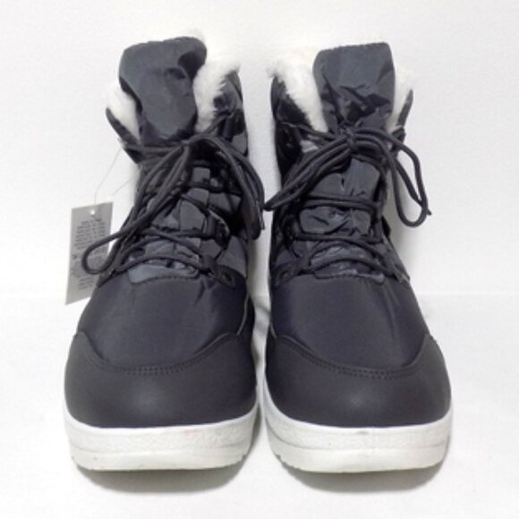 3M Thinsulate Women’s Gray with White Faux Fur Waterproof Winter Boots – Size 11 - Picture 3 of 10
